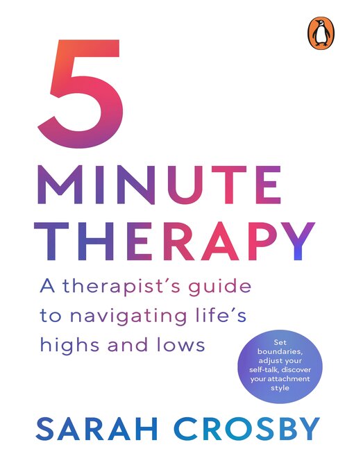 Title details for 5 Minute Therapy by Sarah Crosby - Wait list